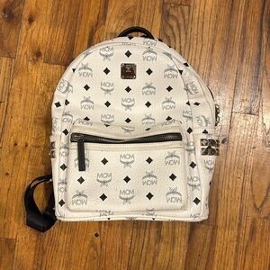 Leather MCM backpack